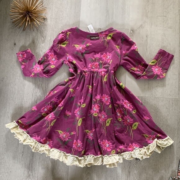 Matilda Jane paint by‎ numbers blossoms size 6 purple floral stretchy - Picture 8 of 8